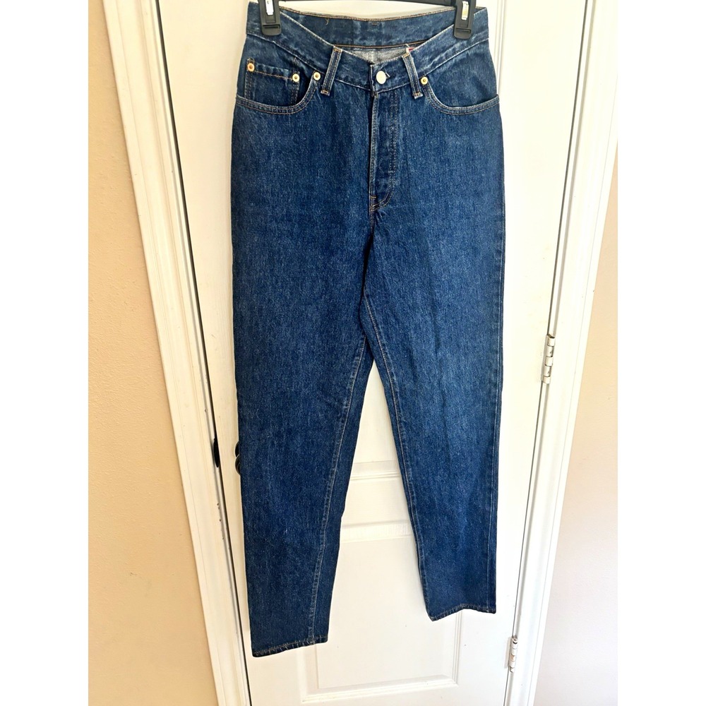 VTG 90s Levi's 18501 Women's Tapered Jeans Made in USA 9L 100% Cotton Button Fly
